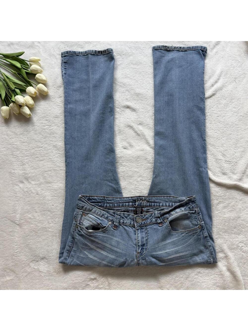 Low rise denim flare jade jeans